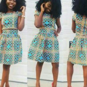 African clothing for women 2 pcs of top and skirt